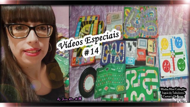 Vídeos Especiais - #14 - Minha Mini Coleção: Jogos de Tabuleiros, Cartas e Diversos