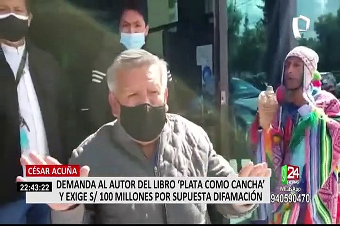 César Acuña demanda por difamación a periodista que escribió el libro "Plata como cancha"