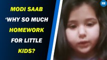 Viral Video: 6-yr-old Girl Asks Modi Saab ‘Why So Much Homework for Little Kids?