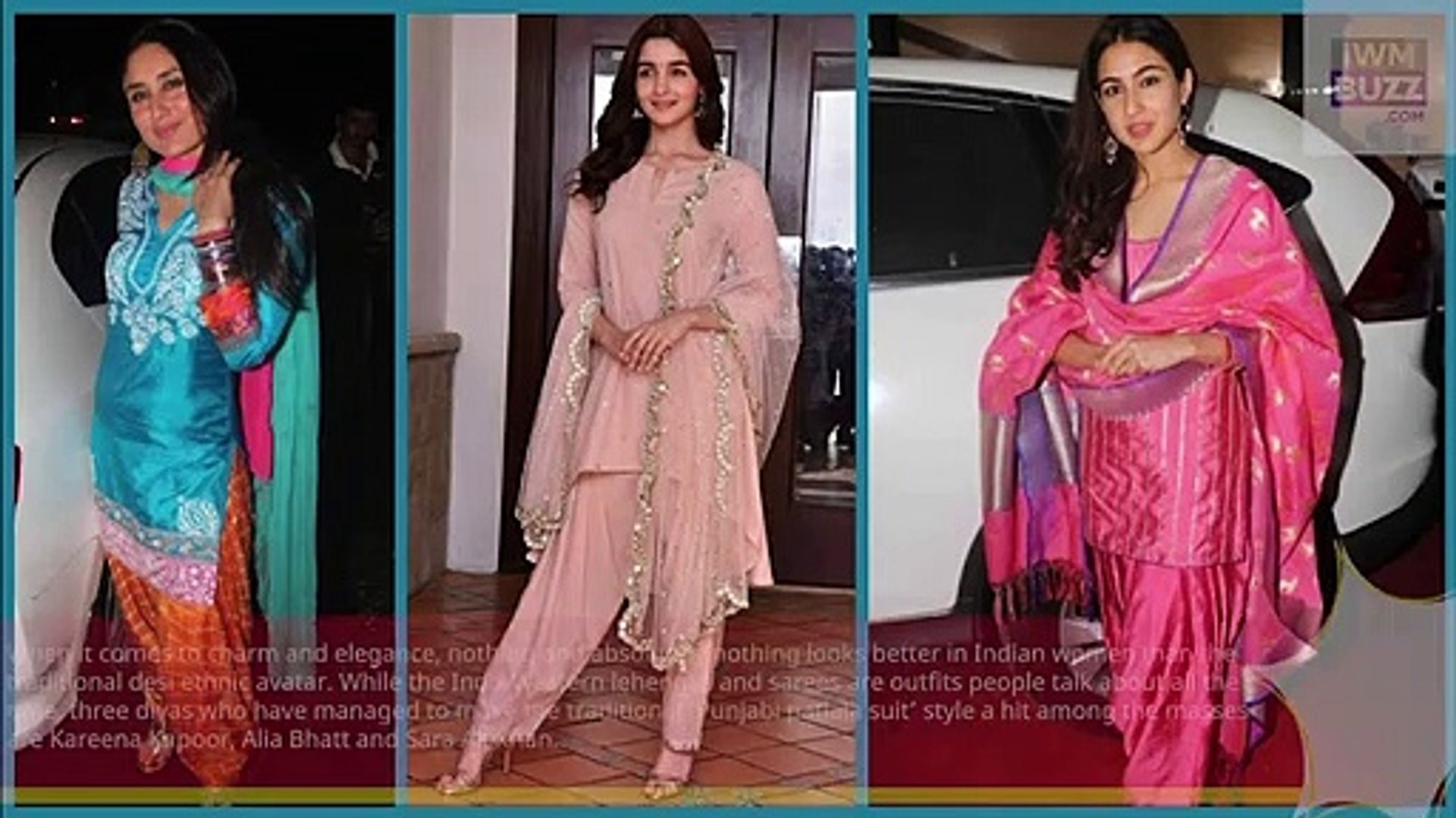 Kareena Kapoor, Alia Bhatt & Sara Ali Khan's patiala suit style will make  you fall in love - video Dailymotion