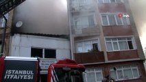 Beyoğlu'nda halı fabrikasındaki yangın 6 katlı binaya sıçradı