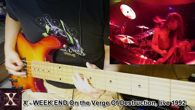 X - WEEK END -BASS Cover On the Verge Of Destruction live