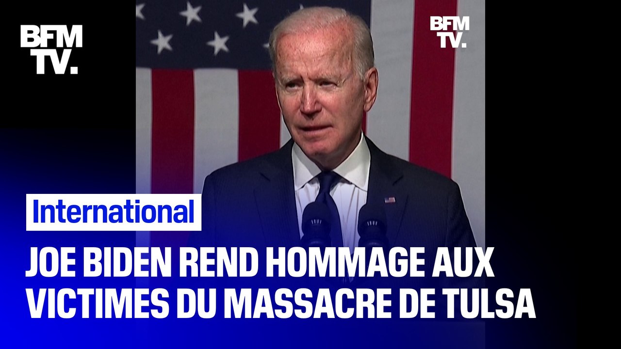 À Tulsa, Joe Biden affirme être venu "rompre le silence" sur le massacre d'Afro-Américains il y a 100 ans