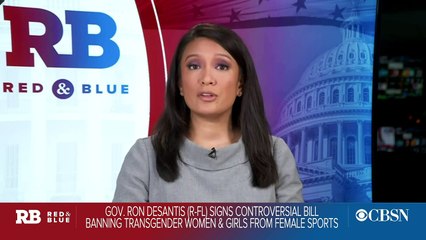 Download Video: Le gouverneur républicain de la Floride, Ron DeSantis, signe une loi interdisant aux femmes et aux filles transgenres de participer à des compétitions féminines sportives dans des établissements publics