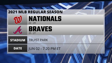 Nationals @ Braves Game Preview for JUN 02 -  7:20 PM ET