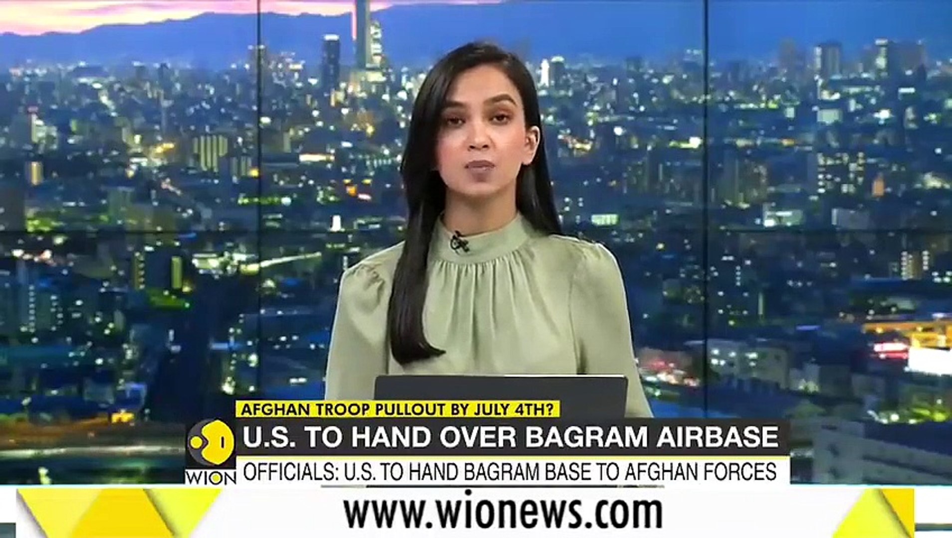 Officials- US to hand Bagram base to Afghan forces in 20 days - Complete troop withdrawal by July 4-
