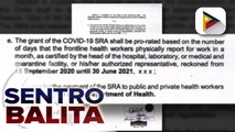 COVID-19 special risk allowance sa health workers, pinalawig pa ni Pangulong Duterte