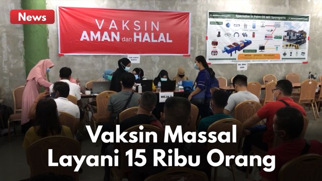 VAKSINASI MASSAL DI MALL SKA PEKANBARU LAYANI 15 RIBU ORANG !!