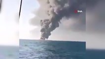 İran donanmasının en büyük tonajlı gemisi Umman Denizi'nde battı