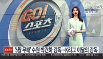 '5월 무패' 수원 박건하 감독…K리그 이달의 감독
