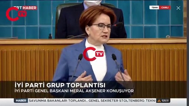 Akşener konuşurken TRT yayını kesti