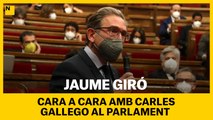 Giró s'estrena al Parlament amb un tens cara a cara amb Gallego