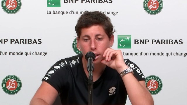 Roland-Garros 2021 - Carla Suarez Navarro : I am very proud of myself and I am very happy to have had the opportunity to play here at Roland Garros one last time