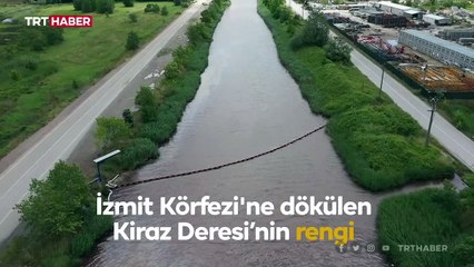 Kiraz Deresi’nin rengi değişti