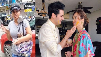 Rakhi Sawant Shocking Reaction On Nisha Rawal and Karan Mehra Check out | FilmiBeat