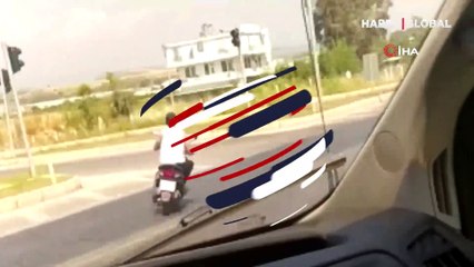 Çalıntı motosikletle ters yönde kaza yaptı