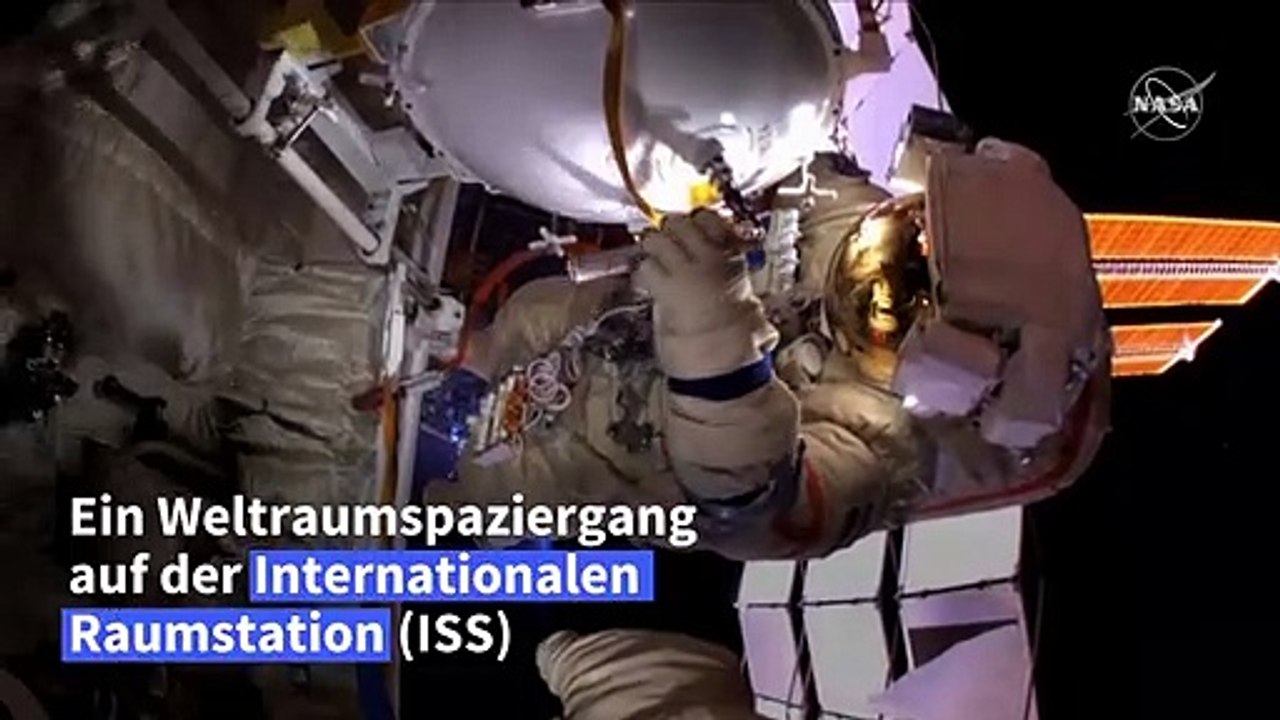 ISS: Russische Kosmonauten auf Weltraumspaziergang