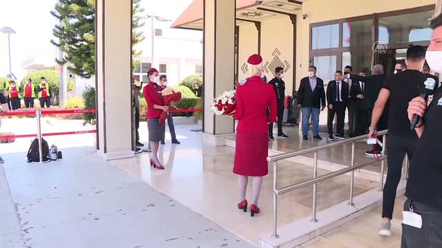 ANTALYA - A Milli Takım, Avrupa Şampiyonası öncesi son hazırlık maçı için Almanya'ya gitti