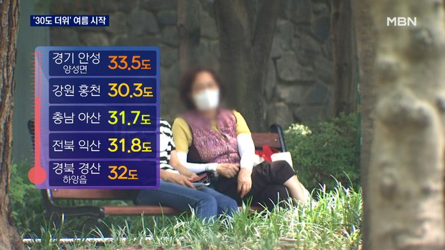 여름 시작 알린 '30도 더위'…내일 비 내리면 더위 주춤
