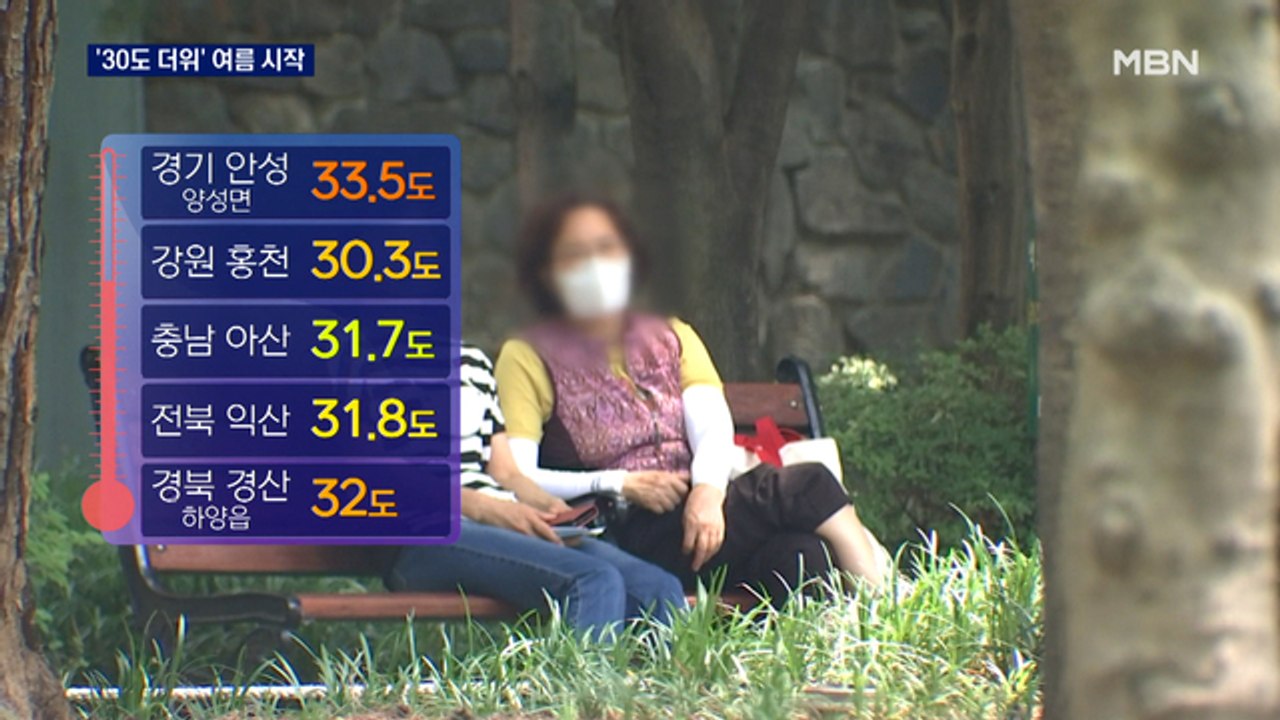 여름 시작 알린 '30도 더위'…내일 비 내리면 더위 주춤