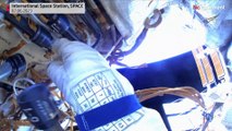 Uluslararası Uzay İstasyonu'nda görevli iki Rus kozmonotun canlı yayında uzay yürüyüşü