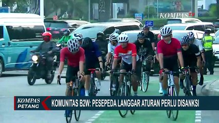 Komunitas B2W: Pesepeda Langgar Aturan Perlu Disanksi