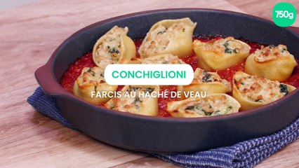 Conchiglioni farcis au haché de veau
