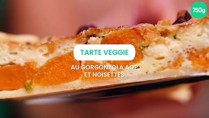 Tarte veggie au Gorgonzola AOP et noisettes