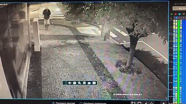 Câmeras de monitoramento flagram tentativa de furto em comércio no centro