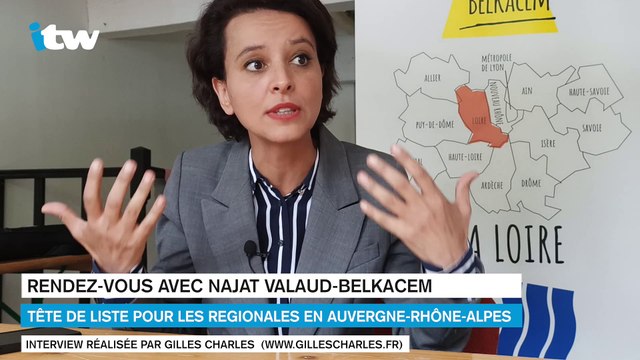 Rendez-vous avec Najat Vallaud-Belkacem, tête de liste L'Alternative en Auvergne-Rhône-Alpes