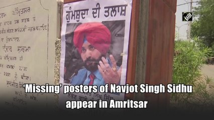 ‘Missing’ posters of Navjot Singh Sidhu appear in Amritsar