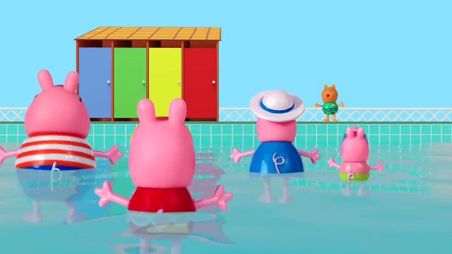 Peppa Pig Game | Crocodile Hiding In Peppa Pig Toys - Peppa Pig Swimming Fun Playset