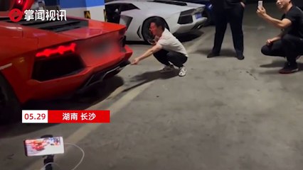 Queria grelhar carne com o Lamborghini Aventador... Mas acabou por grelhar o carro!