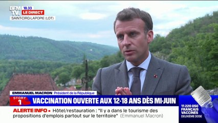 Emmanuel Macron assure que la fin du port du masque en extérieur "se fera de manière différenciée sur le territoire"