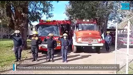 Homenajes y actividades en la Región por el Día del Bombero Voluntario