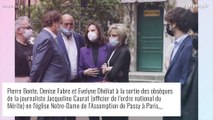 Obsèques de Jacqueline Caurat : Olivier Minne très ému, Denise Fabre et Evelyne Dhéliat présentes