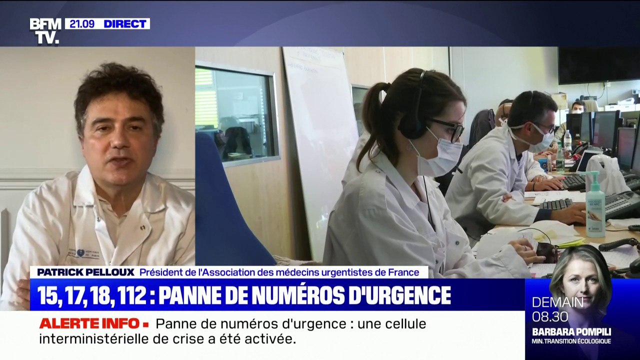 "Il y a à peu près 30% des départements qui sont touchés" par la panne des numéros d'urgence, selon Patrick Pelloux