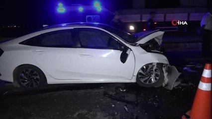 Diyarbakır'da iki otomobil kafa kafaya çarpıştı: 6 yaralı