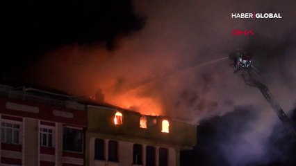 Avcılar'da binada korkutan yangın!