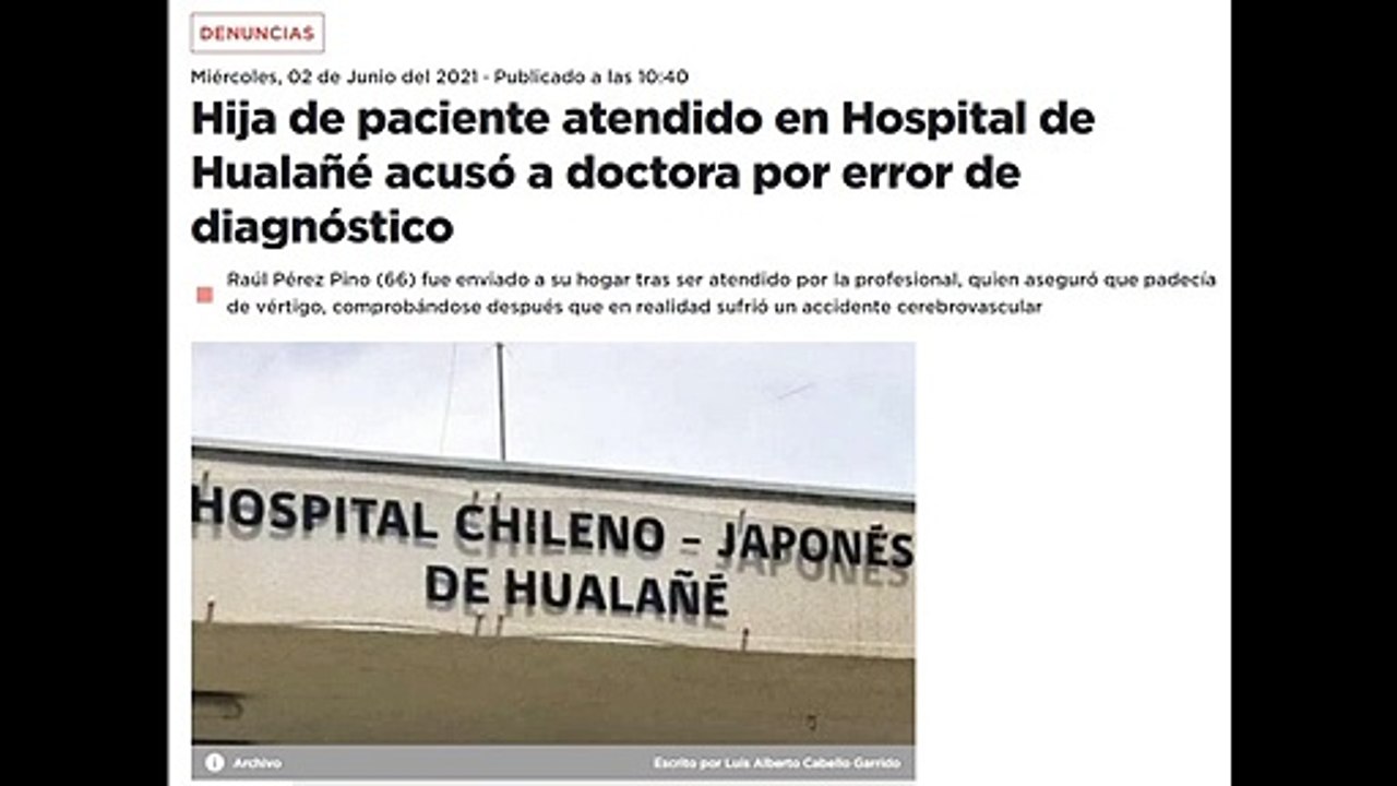 Los mejores médicos del caribe para atender en hospitales públicos: Negligencia en Hualañé