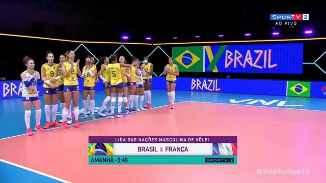 LIGA DAS NAÇÕES DE VÔLEI FEMININO : 3 BRASIL X 1 ITÁLIA - 2/06/2021
