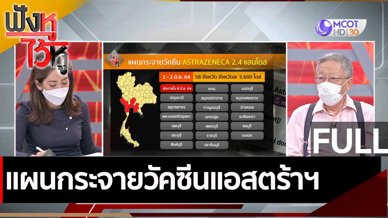(คลิปเต็ม) แผนกระจายวัคซีนแอสตร้าฯ | ฟังหูไว้หู...