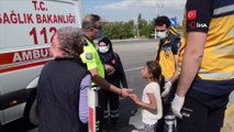 Kazada yaralanan kız çocuğundan ambulansa binmek için ilginç şart: 'Ön koltuğa binerim'