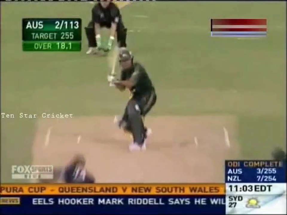 Ricky Ponting 134 vs New Zealand 2007 _ Ricky Ponting 25th ODI Century