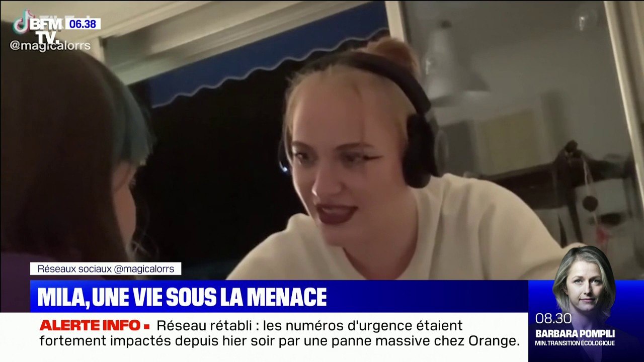 Depuis l'affaire, Mila vit sous protection depu...