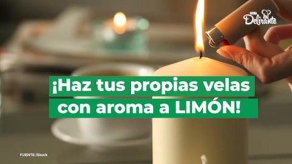 ¡Haz tus propias velas con aroma a limón!