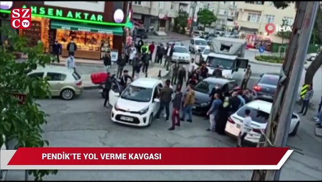 Pendik’te yol verme kavgası