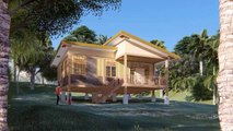 Low Budget House: Modern Bamboo House (72 Sq. M.)