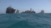 Sri Lanka: Le navire qui menace de créer l'une des plus grandes catastrophes écologiques du pays est partiellement échoué
