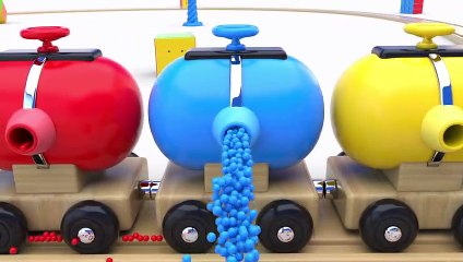 下载视频: Learn Colors with Preschool Toy Train and Color Balls - Shapes and Colors Collection for Children